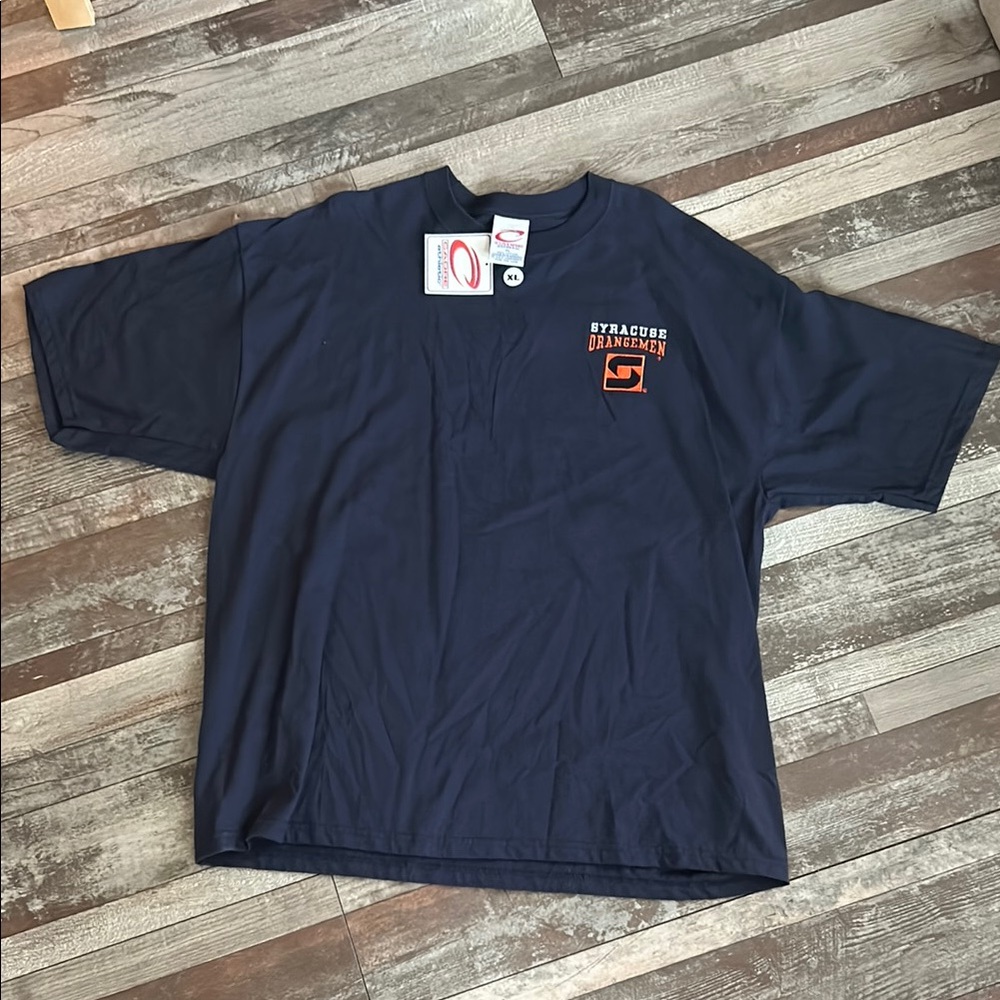 Syracuse Orangemen Deadstock Navy Blue T-Shirt